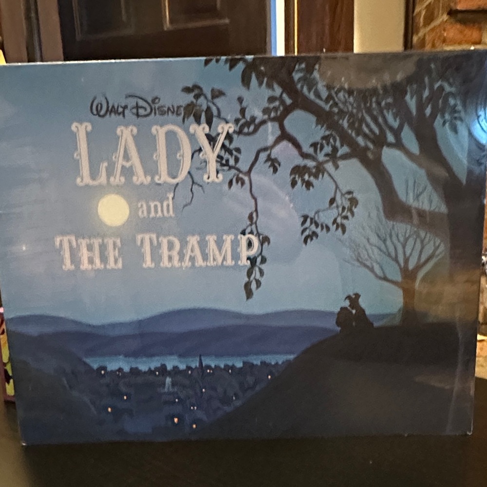 Lady and the Tramp Disney 4 set Lithograph Set- still wrapped in plastic
